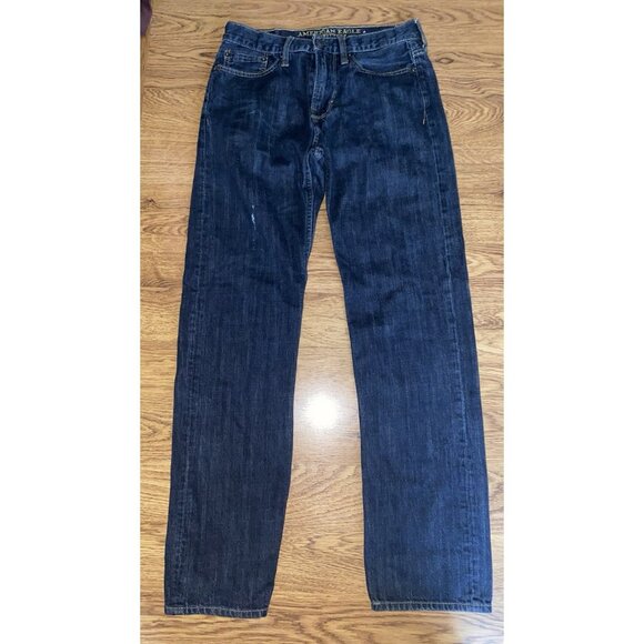 American Eagle Men’s Relaxed Straight Jeans Size 30 X 34 - Picture 1 of 6